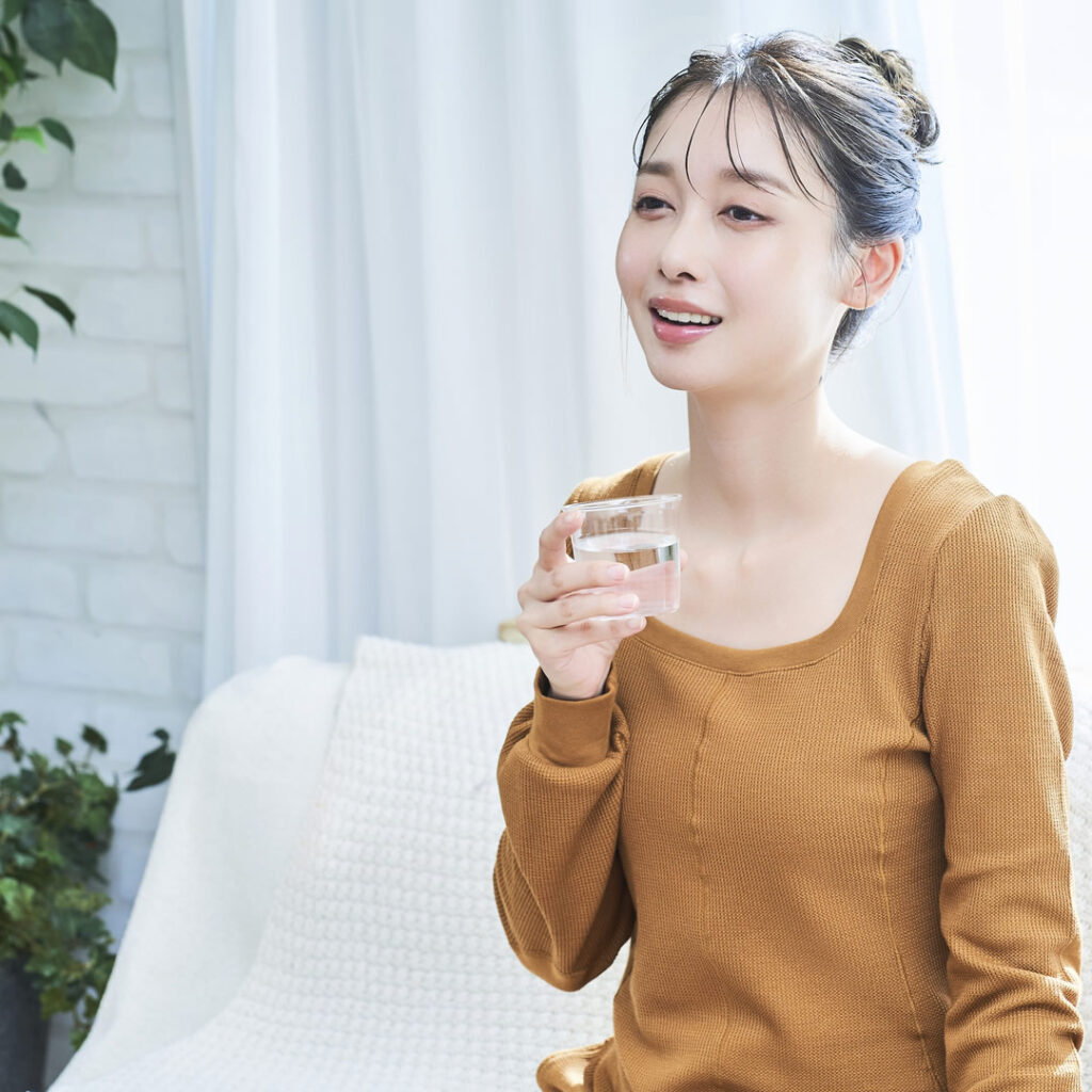 薬院で熱中症の女性